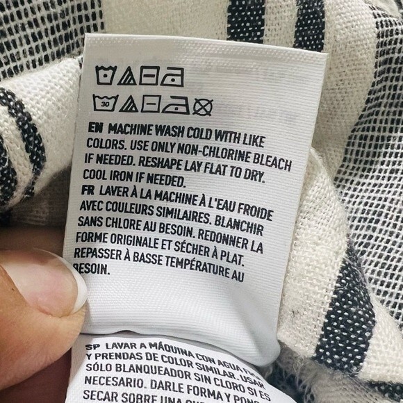 American Eagle Outfitters Striped Short Sleeve Jumpsuit with Tie Waist Size XS - Picture 12 of 13